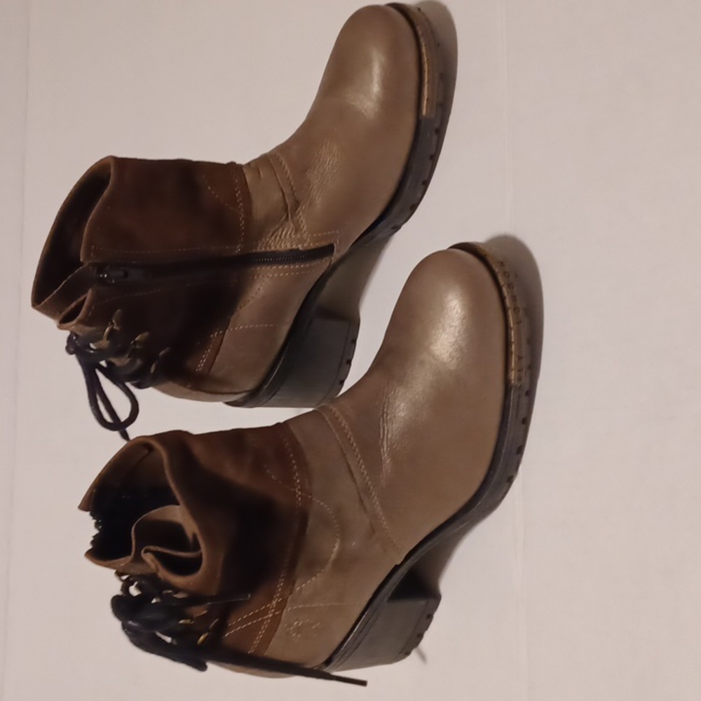 FLY LONDON Lesi 47 Women's Leather Suede Ankle Grip Boots